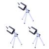 PartyKindom 3pcs Camera Tripod Stand Holder Section Legs Phone Clamp Mount Non-Slip Feet Tripod view 1