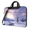 VTCTOASY winter landscape Print Laptop Shoulder Bag With Shoulder Strap Briefcase Slim Computer Bag For Women Men 15.6 inch view 1