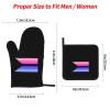Demiomni Pride Flag LGBTQ Premium Heat Resistant Oven Mitts Pot Holders Baking 4-Piece Set view 4