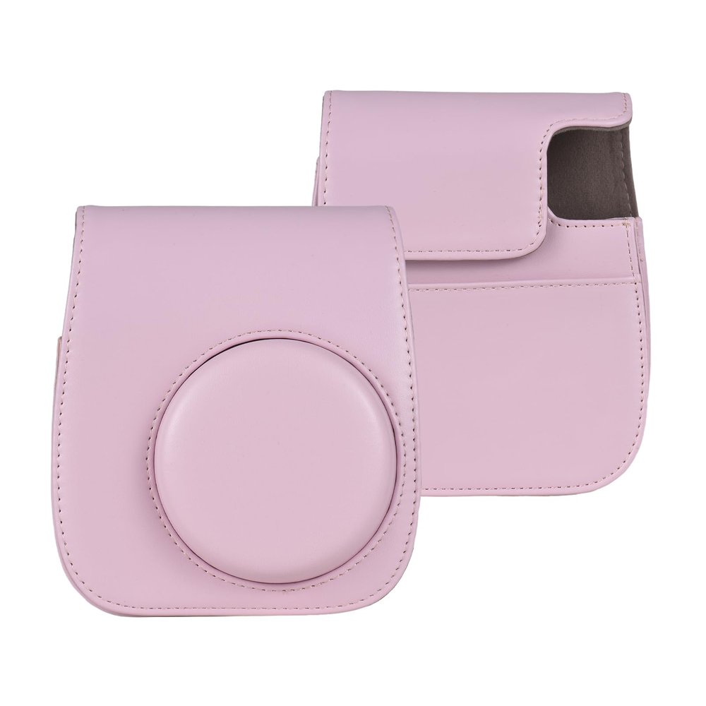 Andoer Camera Case Instant Camera Case Bag Magnetic Buckle PU Leather with Shoulder Strap Compatible with Fujifilm Instax Mini 12/11/9/8