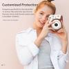 Andoer Camera Case Instant Camera Case Bag Magnetic Buckle PU Leather with Shoulder Strap Compatible with Fujifilm Instax Mini 12/11/9/8 view 3