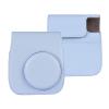 Andoer Camera Case Instant Camera Case Bag Magnetic Buckle PU Leather with Shoulder Strap Compatible with Fujifilm Instax Mini 12/11/9/8, blue view 1
