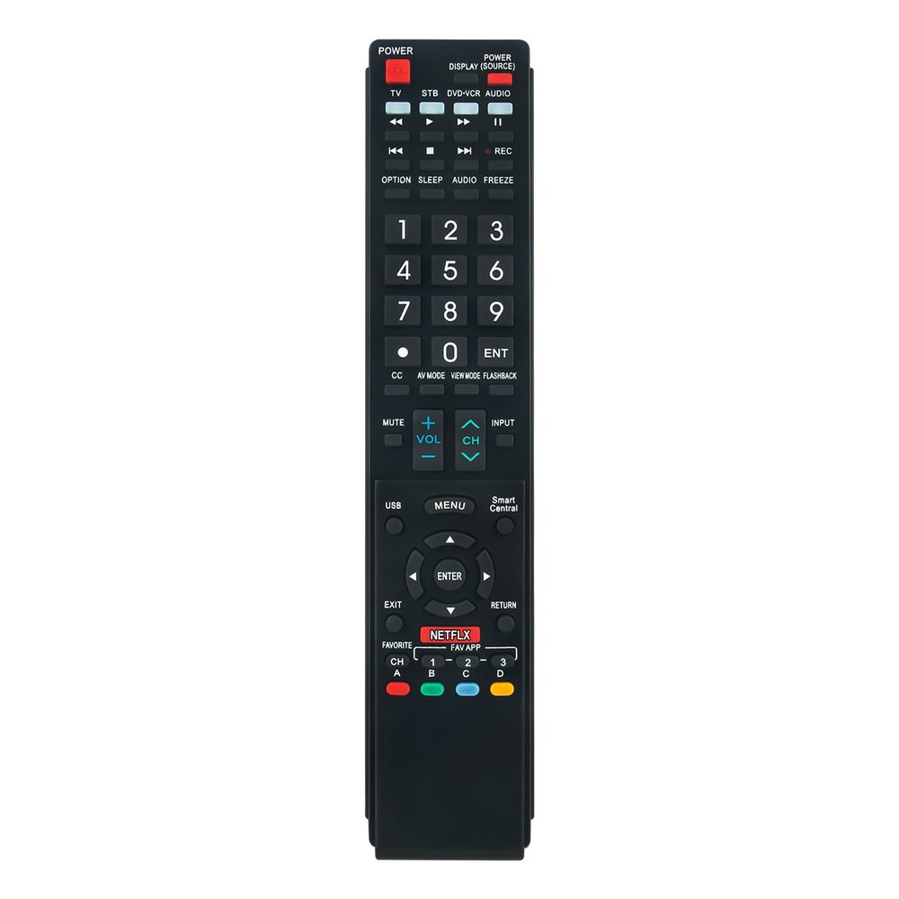 600154000-579-G Replacement Remote Control fit for Sharp AQUOS LED TV LC-50LE650