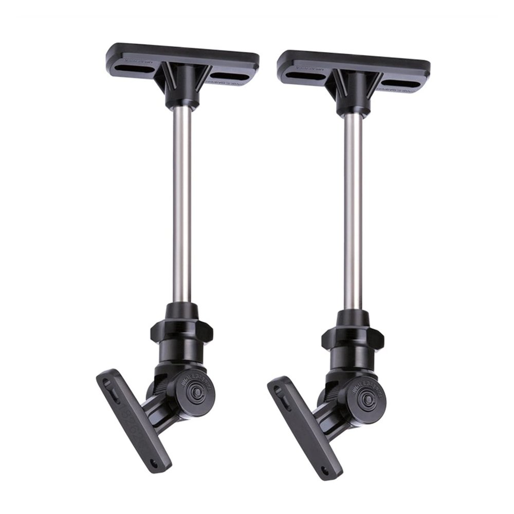 Audio Rack 1 Pair UP10A-268mm Zinc Alloy Universal Ceiling Mount Surround Speaker Stand Bracket Full Motion Speaker Hanger Load 10kg Speaker Stand Media Cabinet