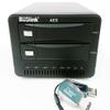 CSE2TB2SDG2R1 2TB SSD Single Key Mode 0 2-Bay RAID 1 256-bit AES USB-A 3.2 Gen 2/eSATA CipherShield FIPS 140-2 Level 2 HIPAA Hardware Encrypted External Drive view 1