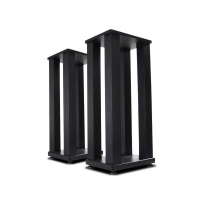 Audio Rack Wooden Speaker Support Surround Speaker Foot Stand Card Package Professional Audio Box Floor Stand Audio Frame Media Cabinet (Color : B)