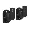 GLigeT Audio Rack Speaker Wall Bracket Surround Sound Wall Bracket Universal Rotary Small Speaker Hanger 1 Pair Media Cabinet (Color : Black) view 1