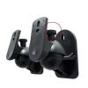 GLigeT Audio Rack Speaker Wall Bracket Surround Sound Wall Bracket Universal Rotary Small Speaker Hanger 1 Pair Media Cabinet (Color : Black) view 3