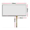 YTHYTHYTH 8.8-inch Touch Screen 230 * 100mm is Suitable for The car Screen Multimedia Upgrade with Touch Screen view 2