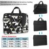 15.6 Inch Laptop Or Tablet,Durable And Water-Repellent Fabric, Business Casual,Fashion Modern Black White Gold Triangle view 2