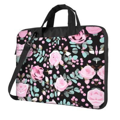 MDATT 15.6 Inch Laptop Or Tablet,Durable And Water-Repellent Fabric, Business Casual,Cute Pink Rose Mix Leopard