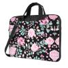 MDATT 15.6 Inch Laptop Or Tablet,Durable And Water-Repellent Fabric, Business Casual,Cute Pink Rose Mix Leopard view 1