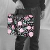 MDATT 15.6 Inch Laptop Or Tablet,Durable And Water-Repellent Fabric, Business Casual,Cute Pink Rose Mix Leopard view 2