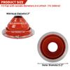 ikare Stove Jack Kit for Tent - 3 to 6 1/4inch Silicone High Temperature Resistant Chimney Duct Sealing Kit for Stove, Yurt, Frontier, Compatible with Triple Wall Pipe Sections view 2