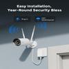 REOLINK 5MP Security Camera System, 5/2.4GHz Dual-Band Wi-Fi, 16CH NVR with 1TB HDD, Expandable to 8TB, Full Metal Material Plug-in Cameras, Smart Detection, 24/7 Recording, RLK12-500WB4 view 4