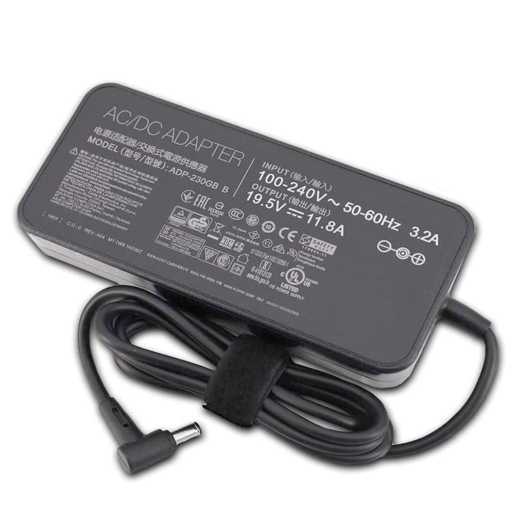 19.5V 11.8A 230W AC Adapter Charger Compatible for Asus ROG Zephyrus GM501GS GX501 GX501V GX501VI GX501VS GX502GW GX502GV GX502 GX501VI-XS75 GX501VI-XS74 ADP-230GB B