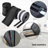 Floor Cable Covers,20 Feet Cord Cover with Adhesive Tape for Any Floor Surface,Wire Storage Cover Used to Protect The Cable and Prevent Tripping Over The Cords (Black) view 3