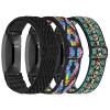 FTYQUEE Braided Stretchy Adjustable Straps Compatible for Fitbit Inspire 3/Inspire 2/Inspire HR/Inspire/Ace 3/Ace 2 for Women Men,Sport Elastic Nylon Cloth Wristbands for Fitbit Inspire 3/2(3 Pack) view 1