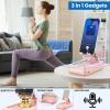 JTEMAN Cell Phone Stand with Bluetooth Speaker,Birthday Gifts for Women and Men,Kitchen Gadgets for Men,Compatible for iPhone/Samsung/Mini iPad - Pink view 2