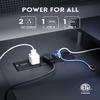 PLUGTUL Recessed Power Strip, 10 FT, PD 20W Fast Charging, Flat Plug, Black, Plastic & Rubber, 2 AC Outlets, 1 USB-C PD20W, 1 USB-A, 10A, 1250W, ETL Listed, Indoor Use view 2
