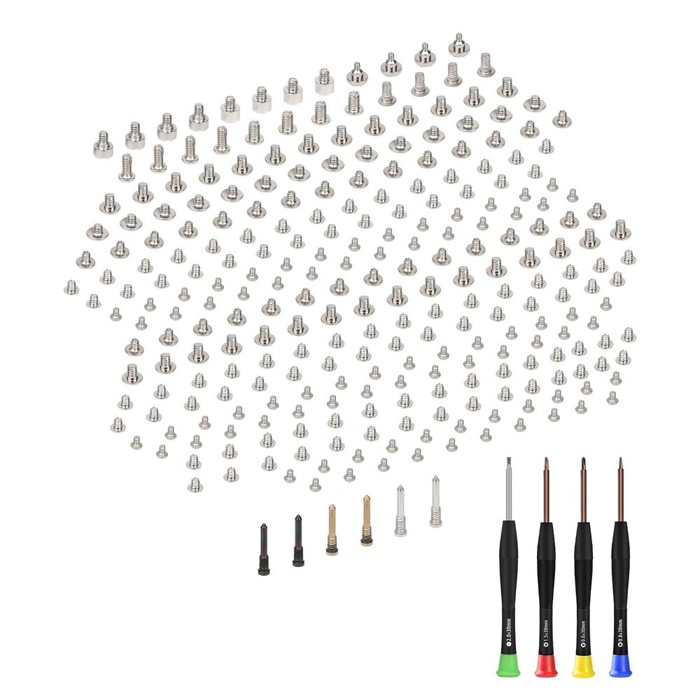Risidamoy for iPhone X Complete Full Screw Sets Replacement for iPhone 10 with 5-Point Pentalobe Screws Kit Repair with 4 Screwdrivers for A1865 A1901 A1902