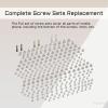 Risidamoy for iPhone X Complete Full Screw Sets Replacement for iPhone 10 with 5-Point Pentalobe Screws Kit Repair with 4 Screwdrivers for A1865 A1901 A1902 view 2