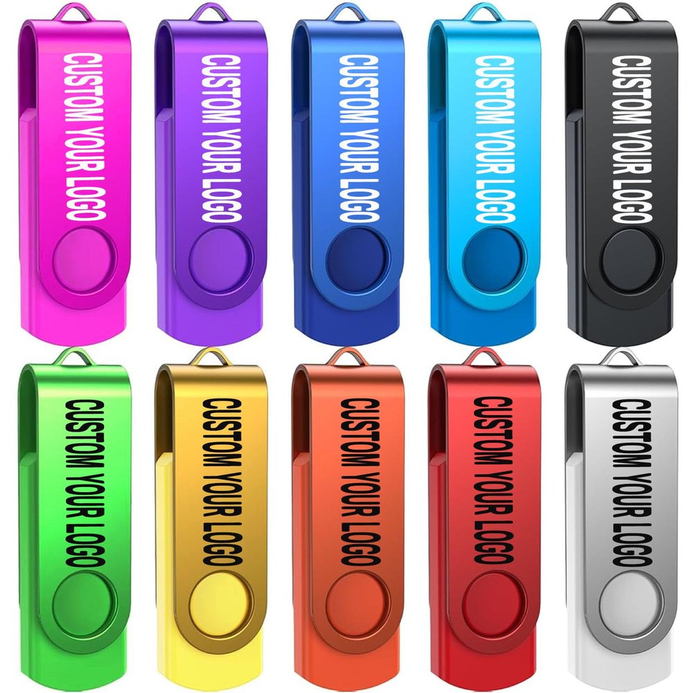 Custom USB Flash Drive 16GB 200 Pack Promotional Product Customized Thumb Drive,Customizable USB Drive Personalized with Your Logo Bulk USB3.0 Personalized USB Stick 200Pcs Multiple Color Choice