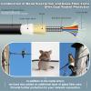 100 Meters 12 Core Industrial TPU LC to LC Outdoor Armored Fiber Optic Cable, 12 Strands OS2 Single Mode Fiber Patch Cable with LC Connectors, 9/125um, OD-6mm, Direct Burial LC-LC view 2