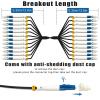 100 Meters 12 Core Industrial TPU LC to LC Outdoor Armored Fiber Optic Cable, 12 Strands OS2 Single Mode Fiber Patch Cable with LC Connectors, 9/125um, OD-6mm, Direct Burial LC-LC view 3