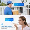 Wired Video Doorbell Apartment Intercom with 1080P Doorbell Camera,3PC 10 Inch Full Touch Monitor System,TUYA WiFi Smart Home Video Intercom Door Phone Kits for Villa Home,32G view 3