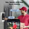 Wired Video Doorbell Apartment Intercom with 1080P Doorbell Camera,3PC 10 Inch Full Touch Monitor System,TUYA WiFi Smart Home Video Intercom Door Phone Kits for Villa Home,32G view 4