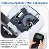 5 Black + 5 White Compatible with Dymo D1 Label Tape Refills 45013 Black on White and 45021 White on Black Use for DYMO LabelManager 160 280 210D 360D 420P Label Maker, 1/2 inch x 23ft view 4