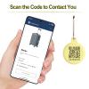 PIKEEPER QR Code Enabled Tag - Silicone Keychain Holder Compatible with Apple AirTag, for Collars, Luggage, and Everyday Carry view 4