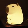 Capybara Night Light, Cute Animal Lamp, Silicone Touch Night Light, Touch Desk Lamp USB Rechargeable Table Light for Children's Room, Bedside, Nursery view 1