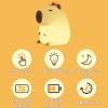 Capybara Night Light, Cute Animal Lamp, Silicone Touch Night Light, Touch Desk Lamp USB Rechargeable Table Light for Children's Room, Bedside, Nursery view 4
