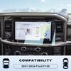 BIXUAN 2 Pack Tempered Glass Screen Protector for 2021-2024 Ford F150 King Ranch/Lariat/Limited/Platinum/Raptor/Tremor/XLT Accessories Navigation 12 Inch Touch Screen Protection Against Scratches view 2