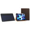 DTTO for iPad Air 5th/4th Generation Case 2022/2020, Premium Leather Folio Stand Cover with Pencil Holder[2nd Pencil Charging] and Bluetooth Keyboard, Wireless Rechargeable Keyboard, Brownish view 1
