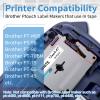 4 Silver + 5 Color Compatible with Brother Ptouch M Tape 12mm 0.47'' 1/2'' M-K231 M-K431 M-K531 M-K631 M-K731 M-931 Label Tape for Brother PTouch PTM95 PT-65 PT-70 PT-70bm PT-45 Label Maker view 2