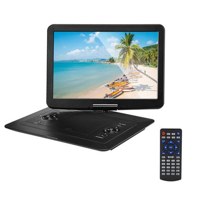 XLTEAM Portable DVD Player, with 15.6" Large HD Swivel Screen, Remote Control, 270 Adjustable Angle, 8 Hours Rechargeable Battery, Power Off Memory, Supports All-Region, for Car, Home
