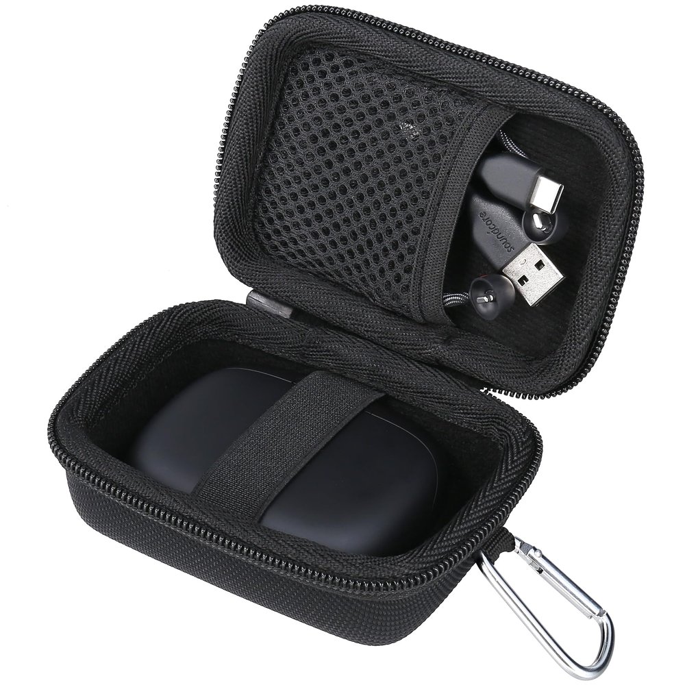 Aenllosi Hard Case for Anker Soundcore AeroFit 2 Headphones, Black