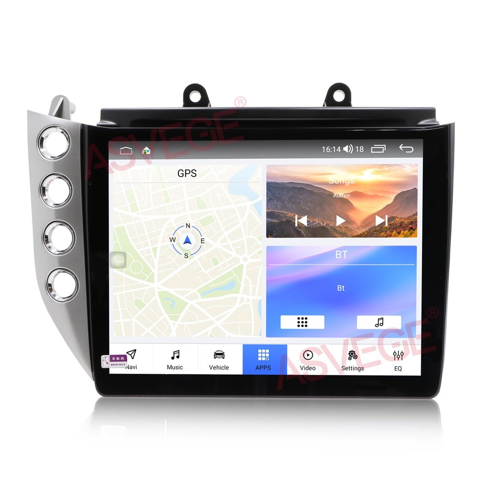 10.4 Inch Car Stereo for Maserati GT GranTurismo 2007-2018 Multimedia Player GPS Navigation Carplay& Andriod Auto WiFi 4G Radio Receiver Replacement Head Unit