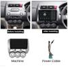 ADMLZQQ Android 11 Car Stereo Double Din Radio for Honda Jazz City 2002-2007 GPS Navigation 9'' Multimedia Player Bluetooth Video Receiver with Car-Play 4G WiFi SWC USB Back Camera,Y1 1+16g view 2