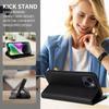 SLWYF Case Compatible Xiaomi 12 Lite with Flip Case Book Cover Premium PU Leather Magnetic Folding Stand Case for Xiaomi 12 Lite, Black view 4