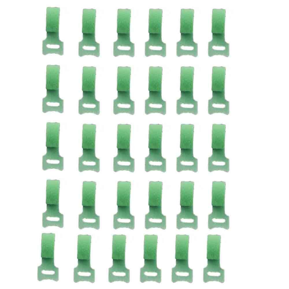 Earphone data cable storage buckle charging cable sorting and bundling strap computer bundle collection and winding cable management device strap (30pcs T green)