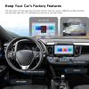 Dasaita Android 13 Car Stereo for Toyota RAV4 2013-2018 with Wireless Carplay & Android Auto, 10.2" Head Unit, GPS, Radio, Bluetooth 5.0, 4G LTE/5G WiFi, 6G RAM 64G ROM, 1280 * 720P Display, DTS, SWC view 3