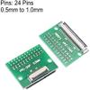 XYWHPGV FFC FPC 24 Pin 0.5mm 1mm Pitch to DIP 2.0mm PCB Converter Board Couple Extend Adapter(268ef 3992f 4ef41 cf665 8a38d 002d5 view 2