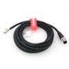 DRRI M12 8-Pins Male Sensor Connector to Fly Lead Waterproof Electrical Shield Cable for Automation Application (M12 8P Male Cable, 1M) view 2