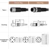 DRRI M12 8-Pins Male Sensor Connector to Fly Lead Waterproof Electrical Shield Cable for Automation Application (M12 8P Male Cable, 1M) view 3