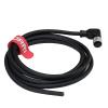 DRRI Right Angle M12 8-Pins Female Sensor Connector to Fly Lead Waterproof Electrical Shield Cable for Automation Application (RA M12 8P Female Cable, 1M) view 2