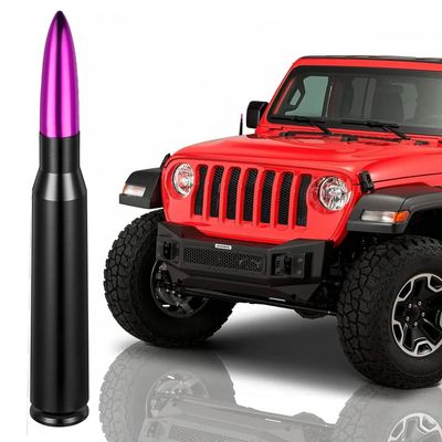 Z-oneMart 5.4" Car Truck Bullet Antenna Replacement for Chevy Ford F150 F250 F350 GMC Sierra 1500 2500 3500 Car Antenna Enhance Signal Stability and Waterproof Trucks Accessories(Purple)